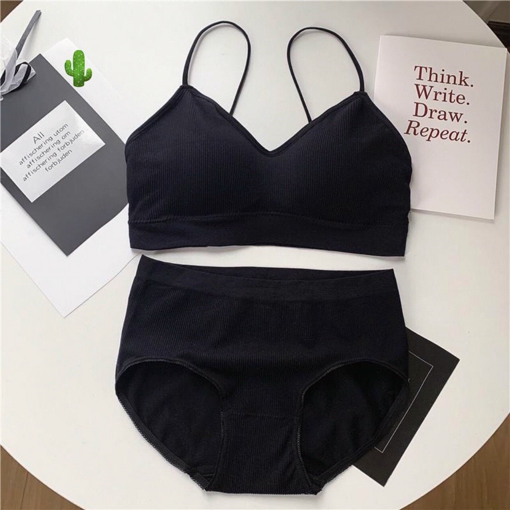 set bộ áo lót bra kèm quần lót năng động pc