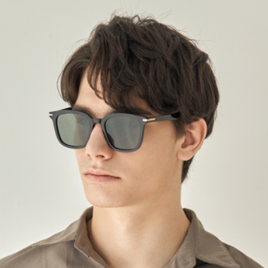 Kính râm chống tia UV hãng NICOLE Hàn Quốc mã NI6412 gọng vuông màu đen