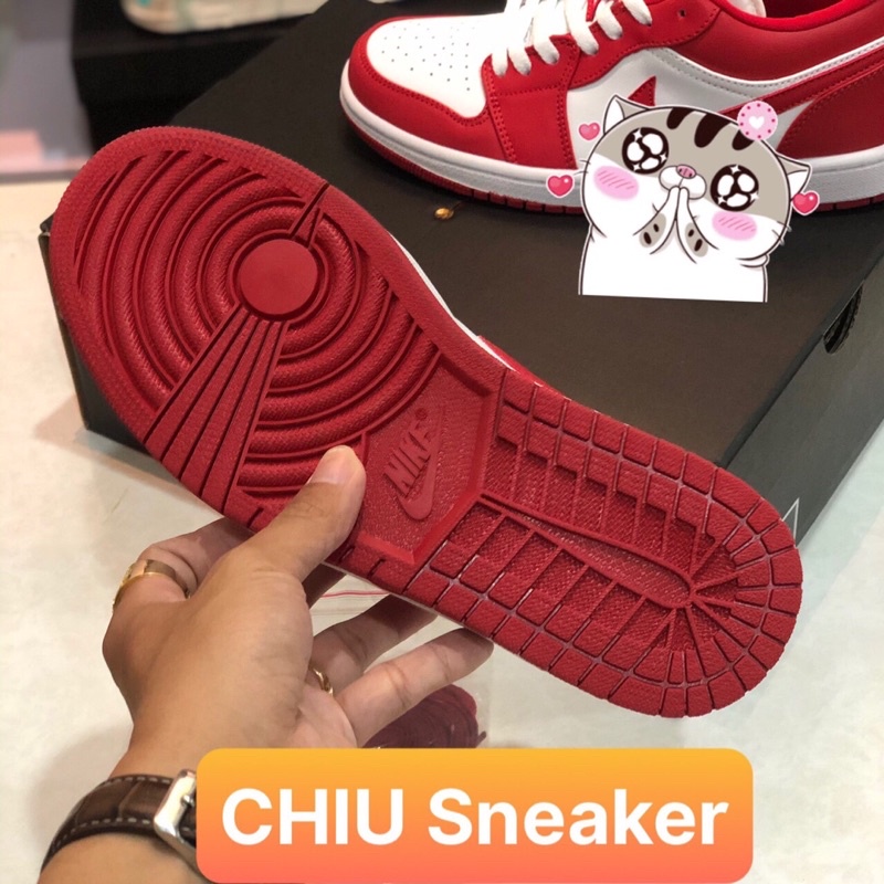 [ CHIU Sneaker ] Giày thể thao jd1 low Gym red đỏ trắng phiên bản cao cấp giày sneaker Jordan Gym red cao cấp
