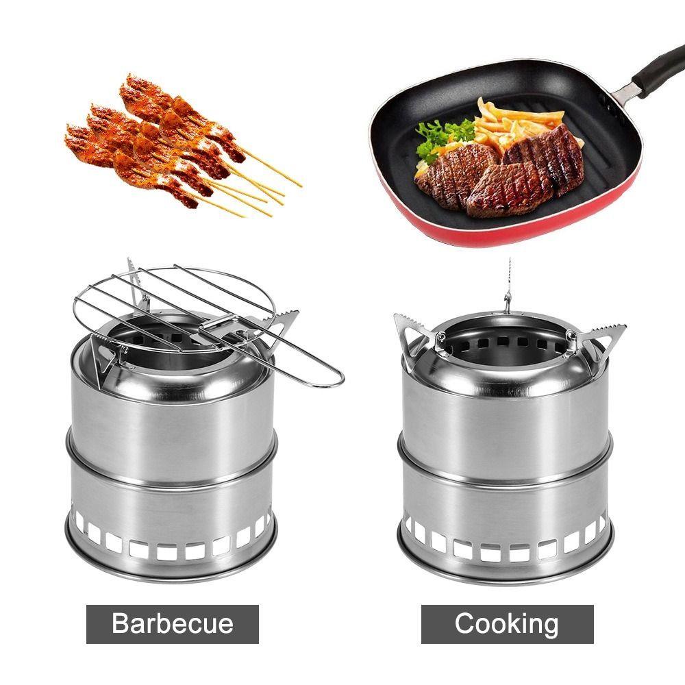 Bếp Lò Hai Tầng Tiện Lợi Khi Đi Cắm Trại