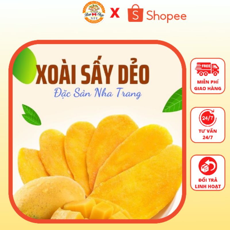 XOÀI SẤY DẺO NHA TRANG 500G THƠM NGON