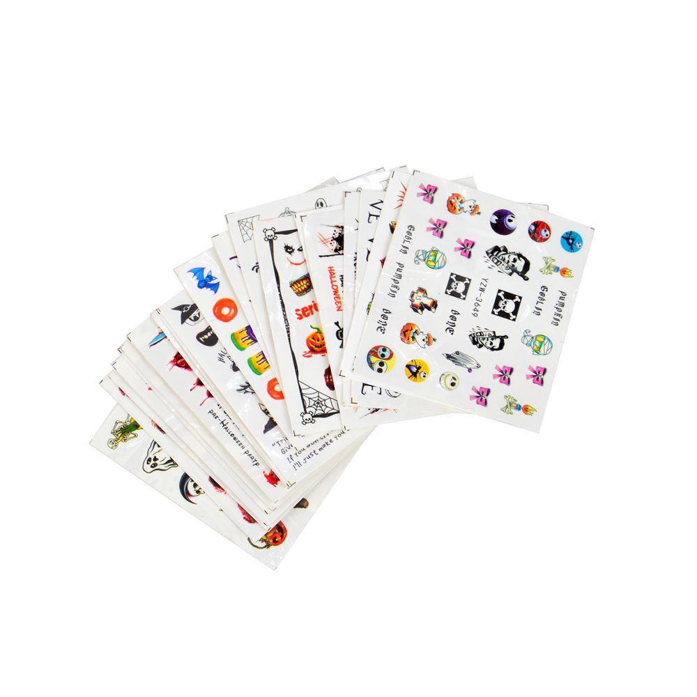 Miếng Dán Trang Trí Móng Tay Chủ Đề Halloween