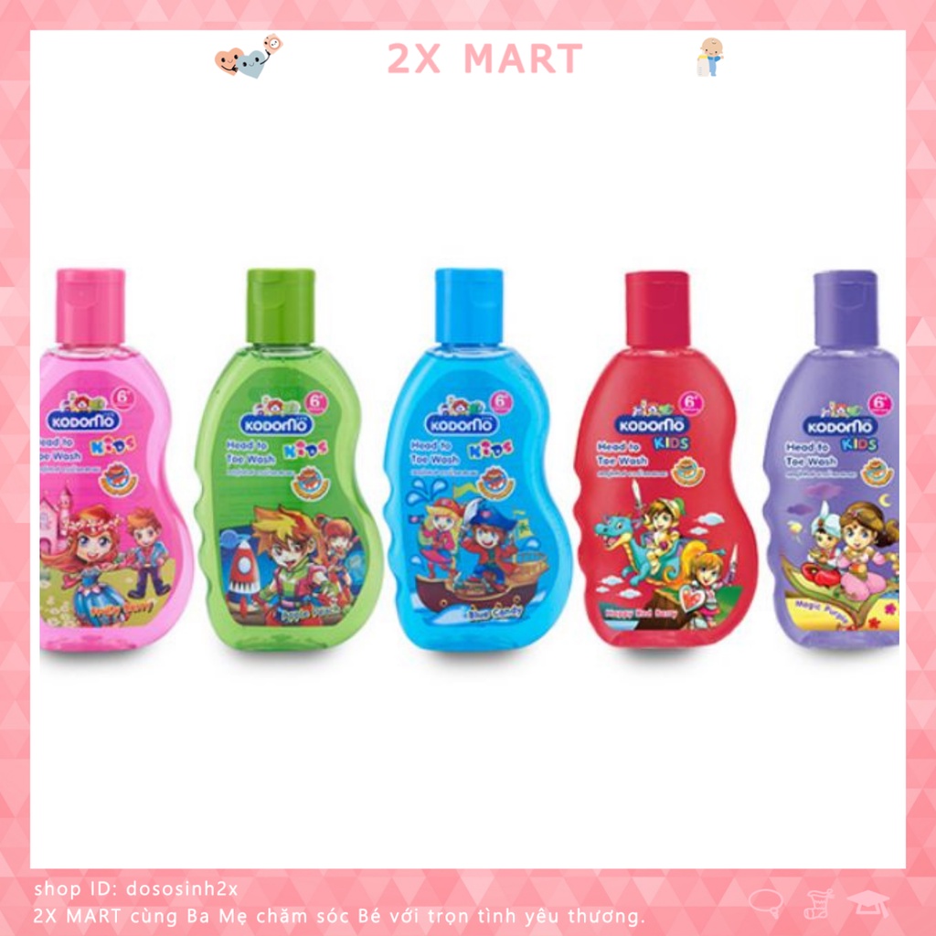 Sữa tắm cho bé gội toàn thân Kodomo 200ML dành cho trẻ em