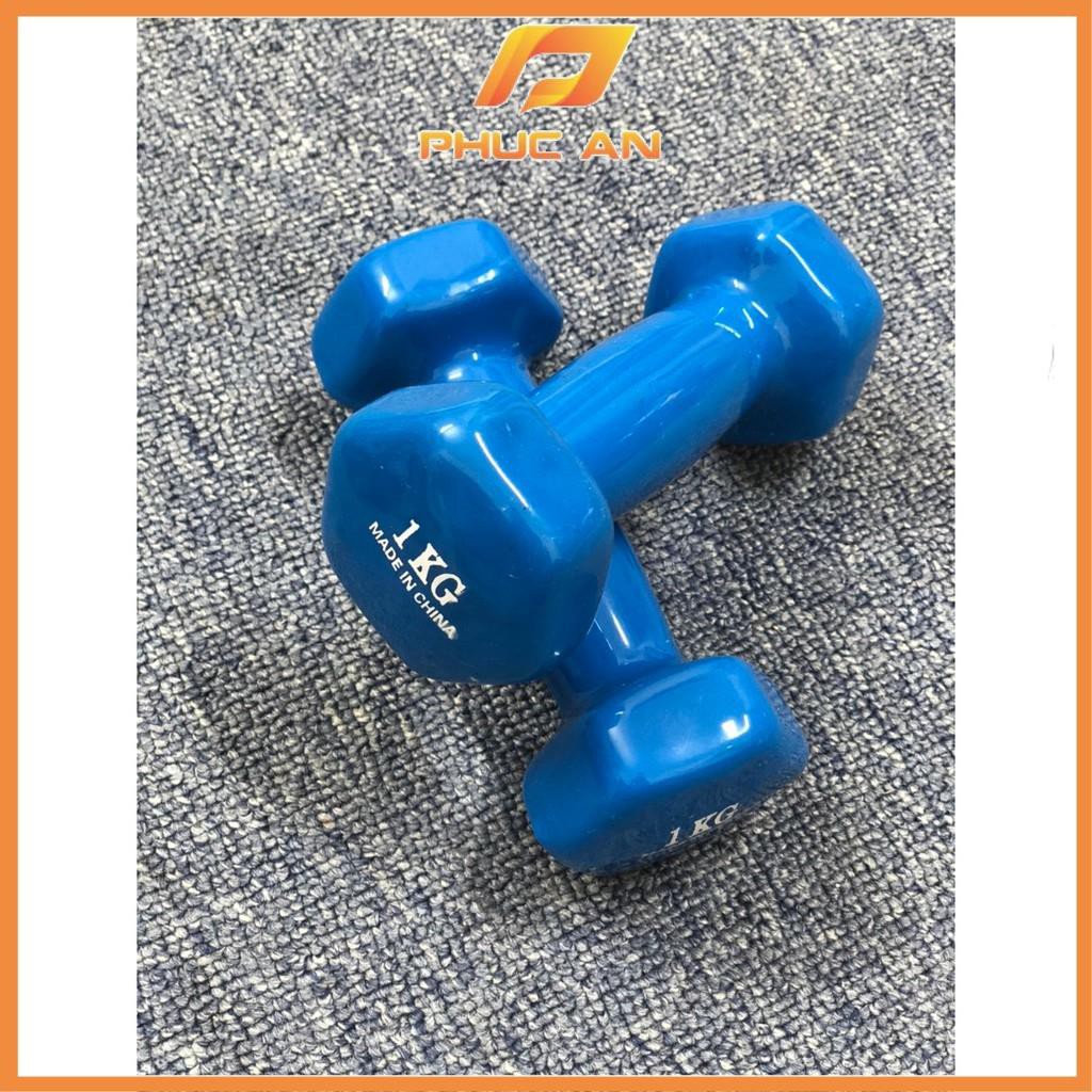 Tạ tay nữ bọc cao su loại 1kg tập Gym - Tạ tay mini cao cấp tập gym dành cho nam nữ (bán theo đôi)