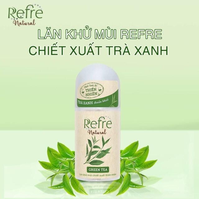 (Hsd 2023) Lăn khử mùi Refre Natural chiết xuất từ thiên nhiên 40ml | BigBuy360 - bigbuy360.vn