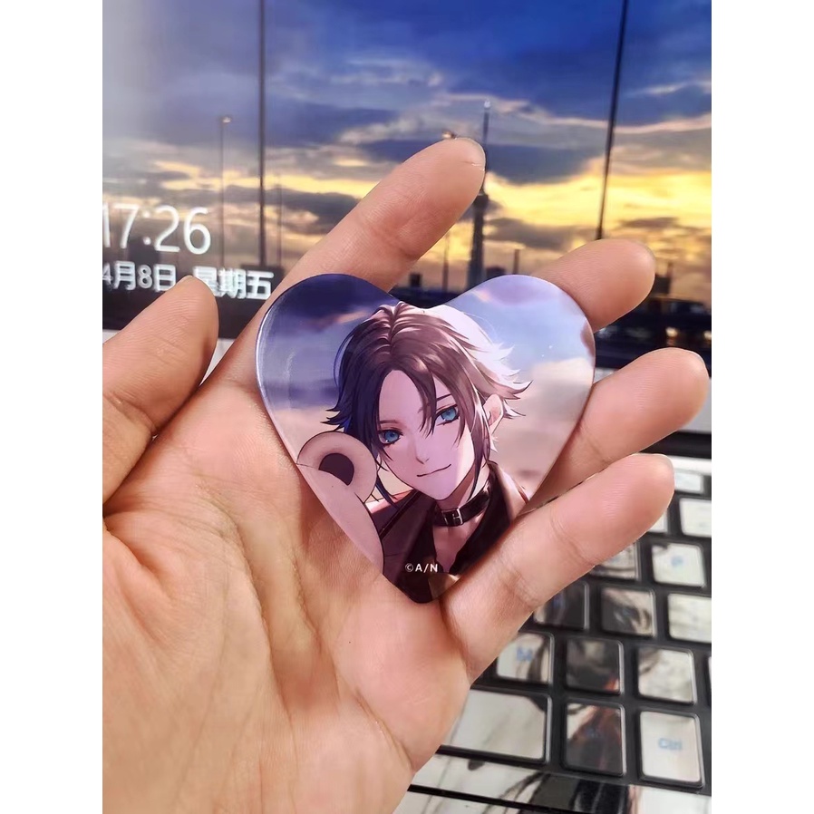 Lixiem Acrylic Đứng Sidewalk Acrylic Đứng Giấy Màu Đồ Trang Trí Thanh Trái Tim Mysta / Luca / Ike / VOX / SHU