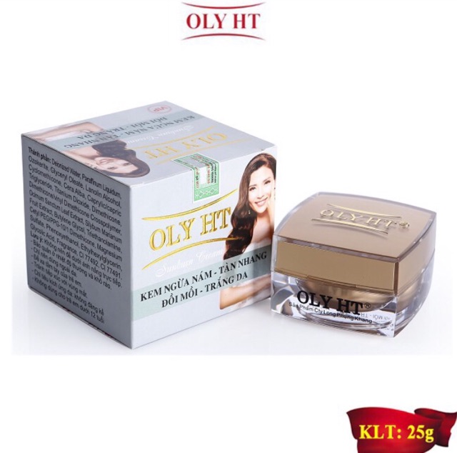 Kem Ngừa nám - tàn nhang - Đồi mồi - trắng da Oly HT 12g 25g HÀNG CHÍNH HÃNG