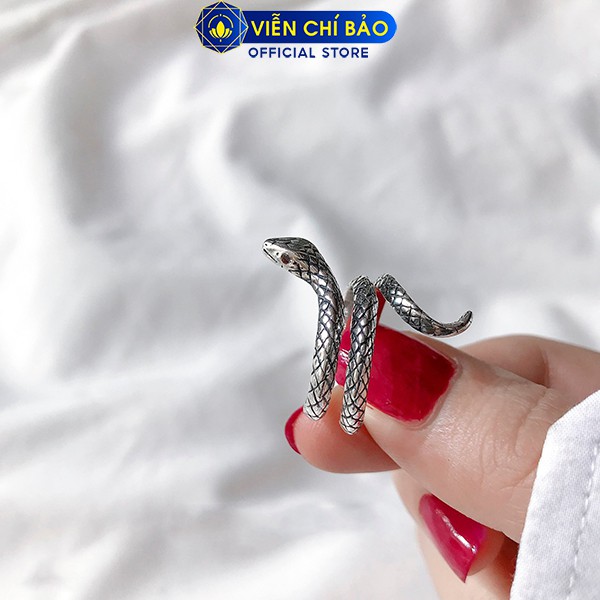 Nhẫn bạc nữ Mãng xà chất liệu bạc Thái S925 thời trang phụ kiện trang sức nữ thương hiệu Viễn Chí Bảo N000463
