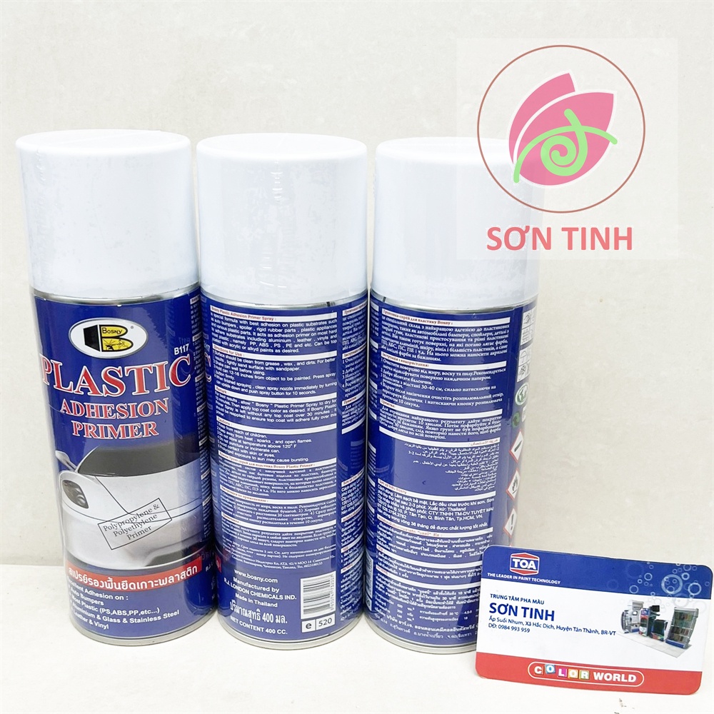 Sơn lót nhựa cao cấp Plastic Primer Bosny nhập khẩu Thái Lan