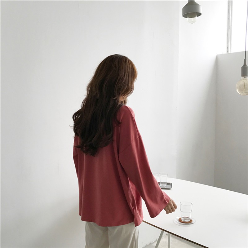 Áo thun Xiaozhainv dáng rộng thoải mái cho nữ 7 màu sắc tùy chọn | BigBuy360 - bigbuy360.vn