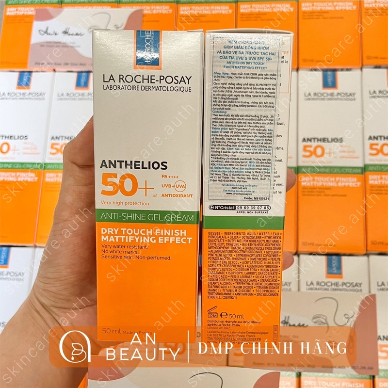 Kem Chống Nắng Giảm Bóng Nhờn LAROCHE POSAY ANTHELIOS SPF50+ Dành Cho Da Dầu, Mụn 50ml