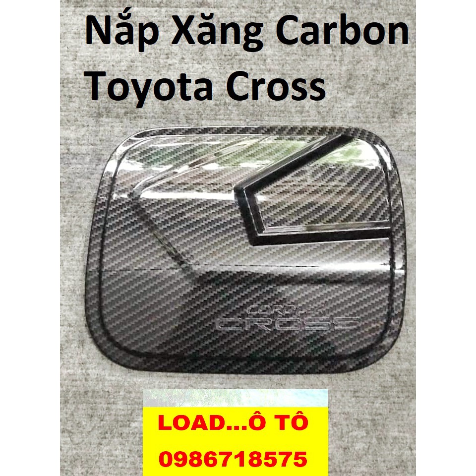 Ốp Nắp Xăng Vân Carbon Toyota Cross Cao Cấp
