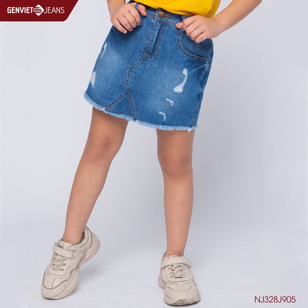 Chân váy bé gái NJ328J905 GENVIET KIDS JEANS