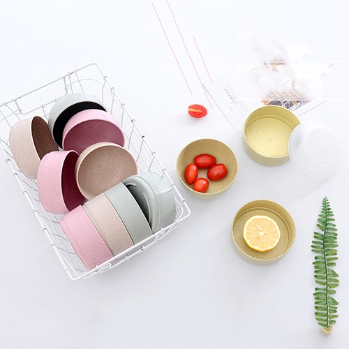 HCM - Hộp cơm lúa mì 2 ngăn có ngăn đựng canh kèm chén lúa mì