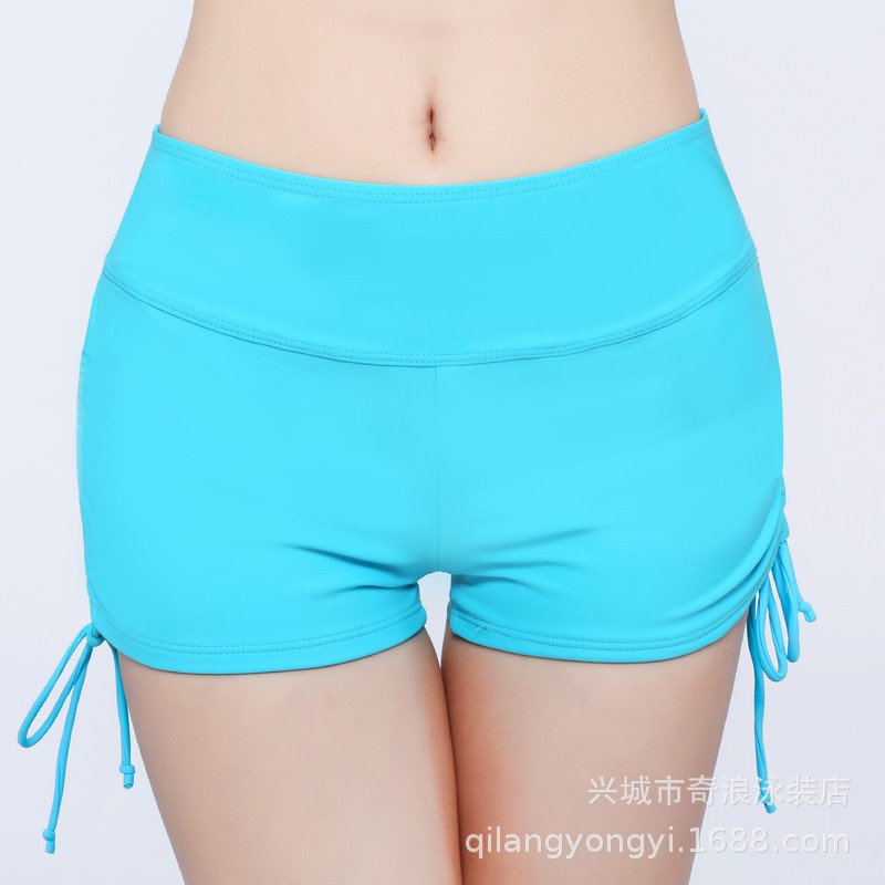 Quần bơi nữ quần đùi rút dây thể thao thun lạnh nhiều màu | BigBuy360 - bigbuy360.vn