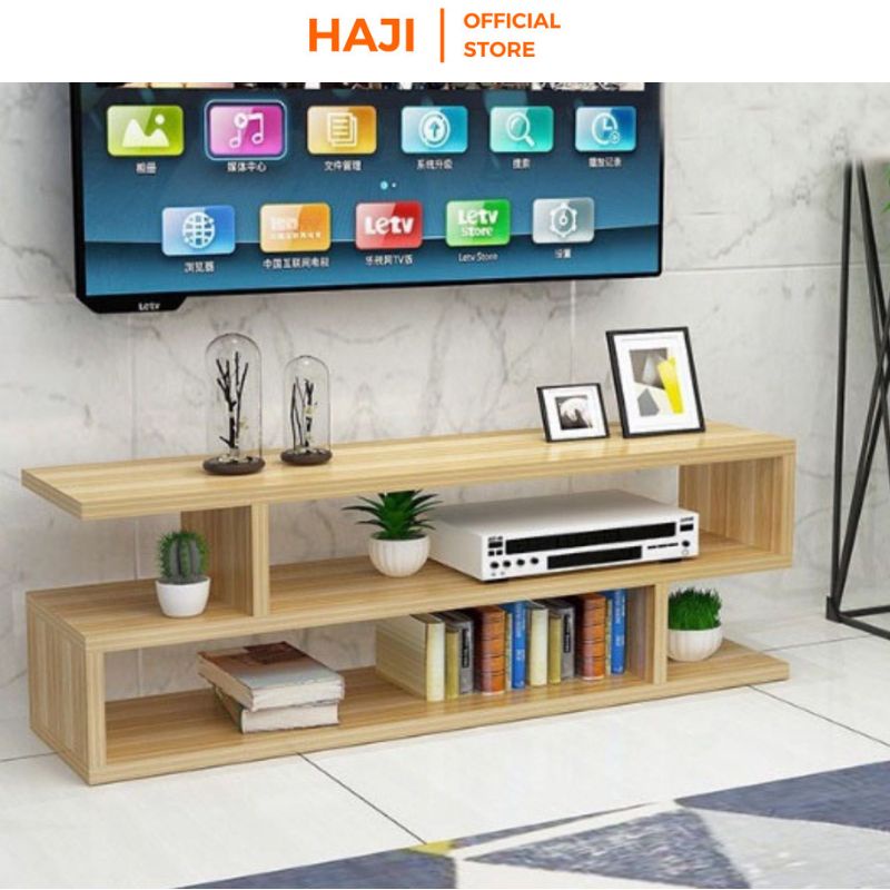 Kệ sách gỗ treo tường  2 tầng chắc chắn phù hợp với mọi không gian thương hiệu HAJI - AP13