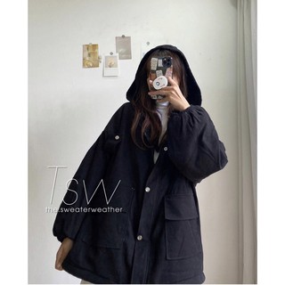 Áo nhung lì lót bông oversize túi hộp
