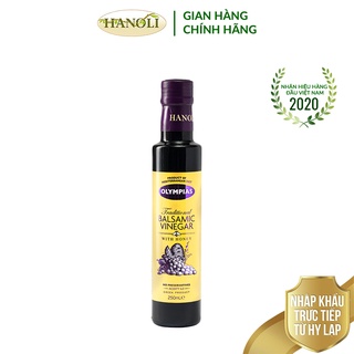 Giấm nho đỏ hương mật ong balsamic OLYMPIAS chai 250ml