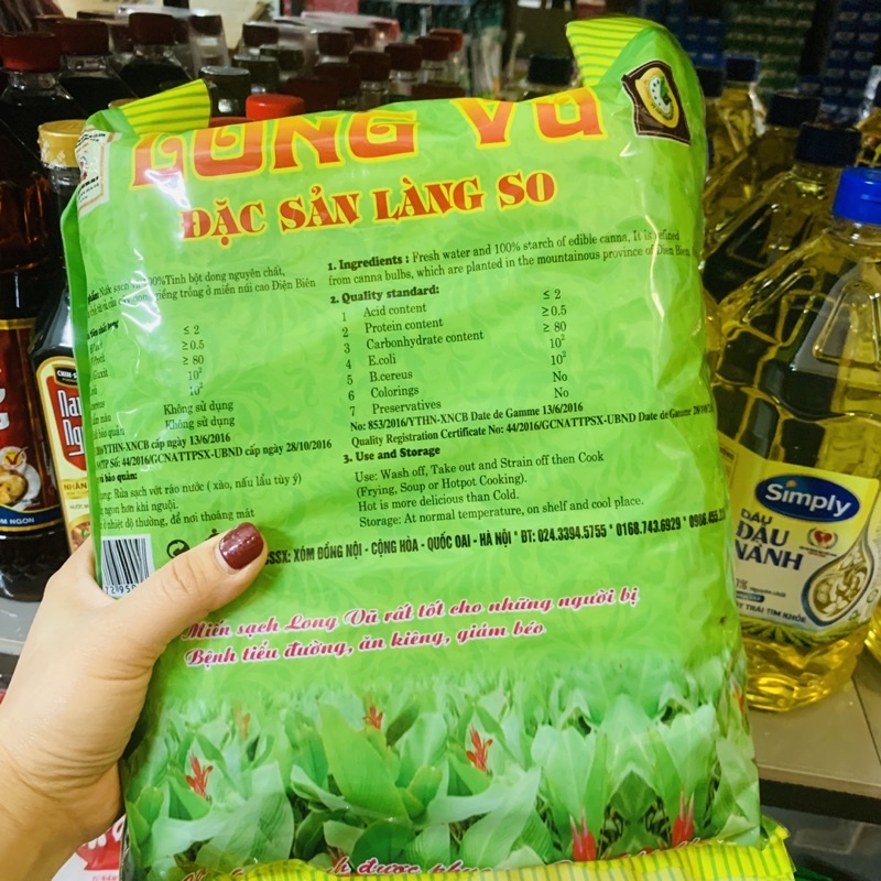 MIẾN DONG LONG VŨ ĐẶC SẢN LÀNG SO GÓI 500G