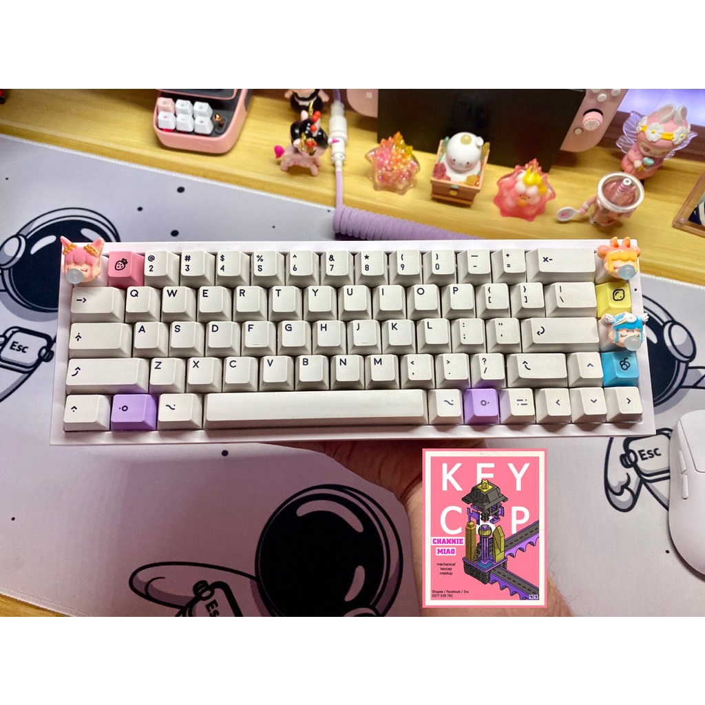 Keycap lẻ bàn phím cơ đẹp Cô gái