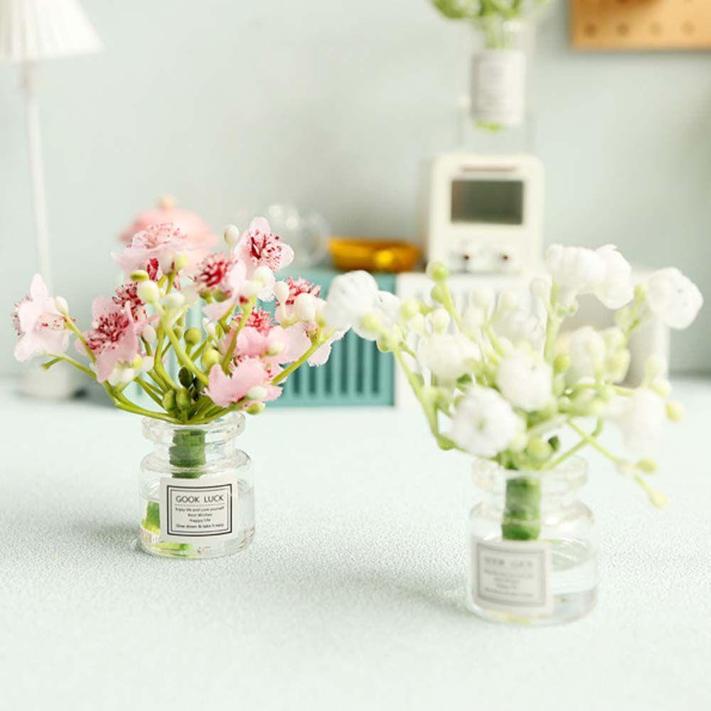 Chậu Hoa Nhài Nhỏ Xinh Trang Trí Nội Thất|Chậu Cây Mini Trang Trí Nhà Búp Bê