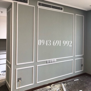 Phào chỉ nhựa composite màu trắng bản rộng 2.4cm cân