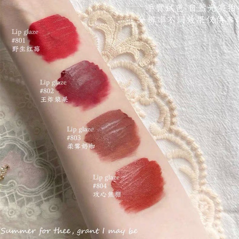 Bộ Son 4 Cây Kem Lì DAISHIAO LOOK BOOK Ren Lụa Set Son Nội Địa Trung Quyển Vở LIPGLOSS MATTE VELVET Cao Cấp