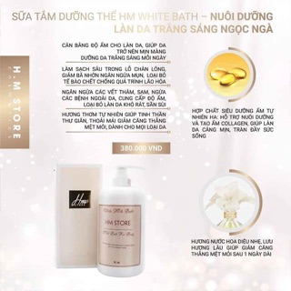 SỮA TẮM DƯỠNG THỂ HM STORE