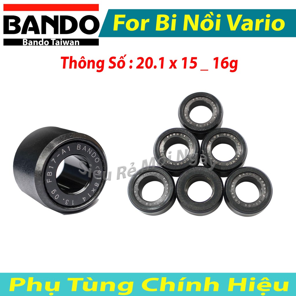 Bộ Bi Nồi Bando Honda Vario 125, 150cc 20.1 x 15 x 16g