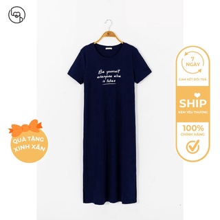 Đầm suông xẻ gấu in ngực VIENNETRAN by Leh nhiều màu V63T21H017