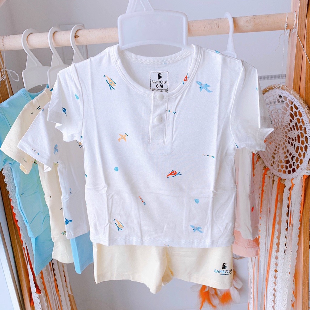 Bambola - bộ cộc tay họa tiết cho bé trai /bé gái