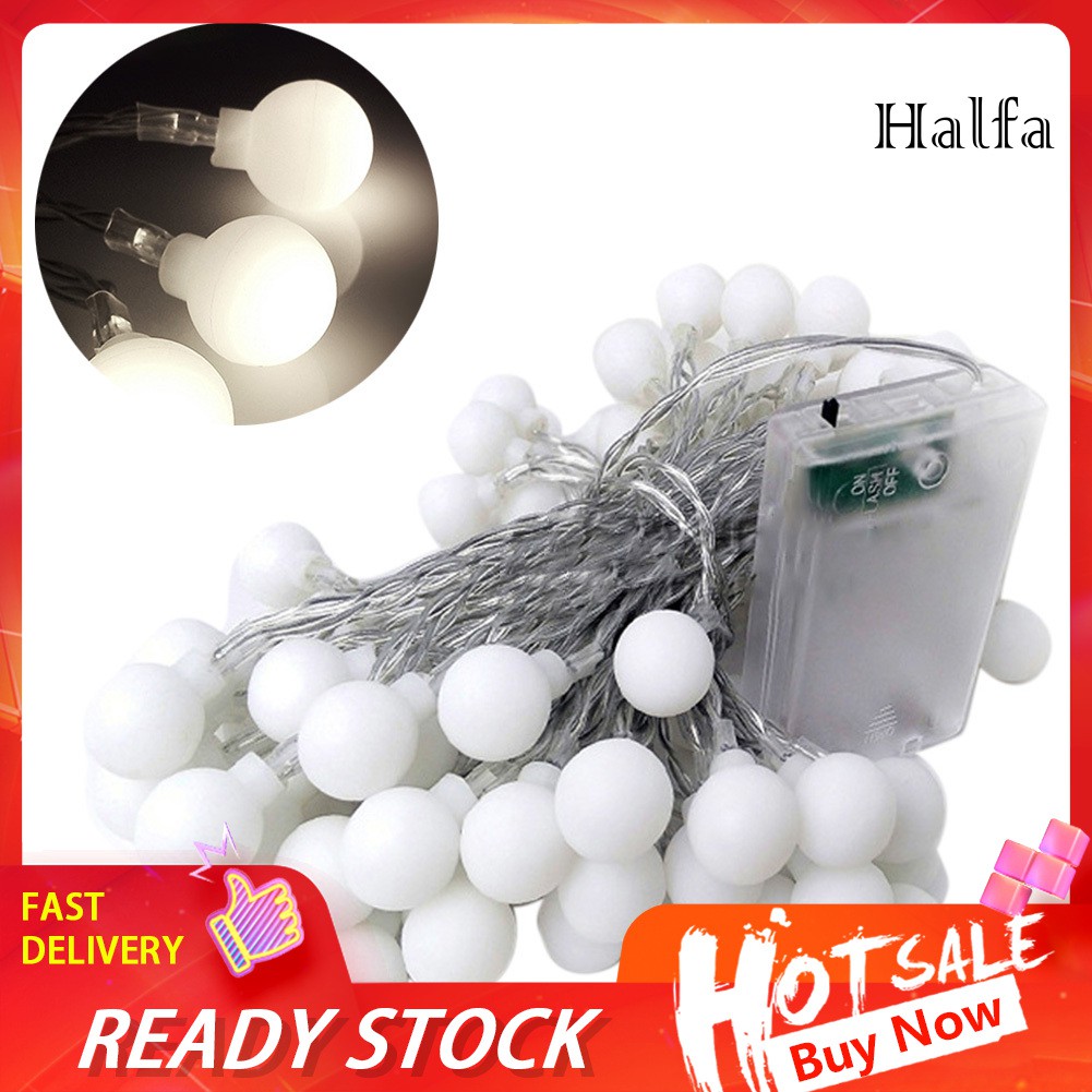 Dây Đèn Led Trang Trí Dạng Bóng Tròn Chống Nước Hdj ~ 4 / 10m