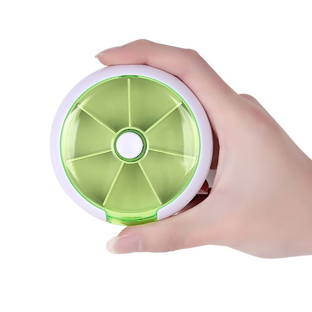 Hộp Đựng Thuốc Tròn Xoay 7 Ngăn Chia Theo Ngày