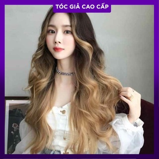 Tóc nguyên đầu 2 mái omprer xoăn đẹp(8260)