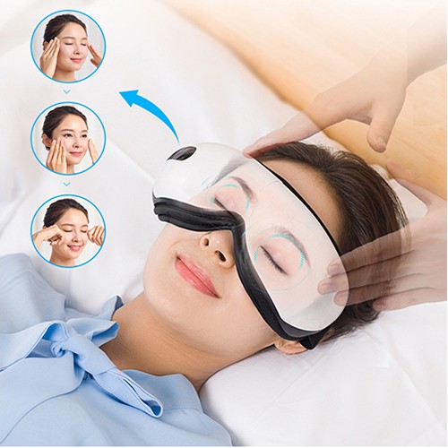 Máy massage mắt Cicico Eye Care Bluetooth kính matxa xoa dịu cơn mỏi mắt áp suất khí sưởi nóng giảm thâm quầng
