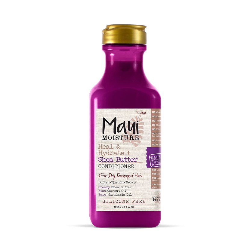 Dầu xả Maui Moisture Heal &amp; Hydrate + Shea Butter Conditioner for Curly Hair 385ml (Mỹ)