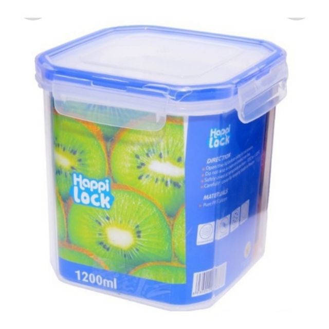Hộp nhựa đựng thực phẩm happy lock khóa 4 chiều 1200ml | BigBuy360 - bigbuy360.vn