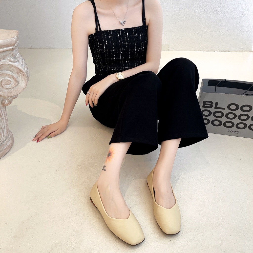 Giày Búp Bê Da Thời Trang Dành Cho Nữ