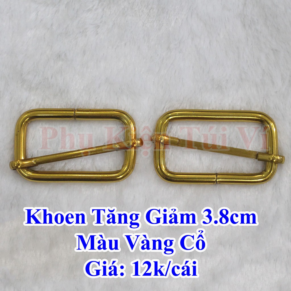 Khoen tăng giảm 3.8cm màu vàng cổ