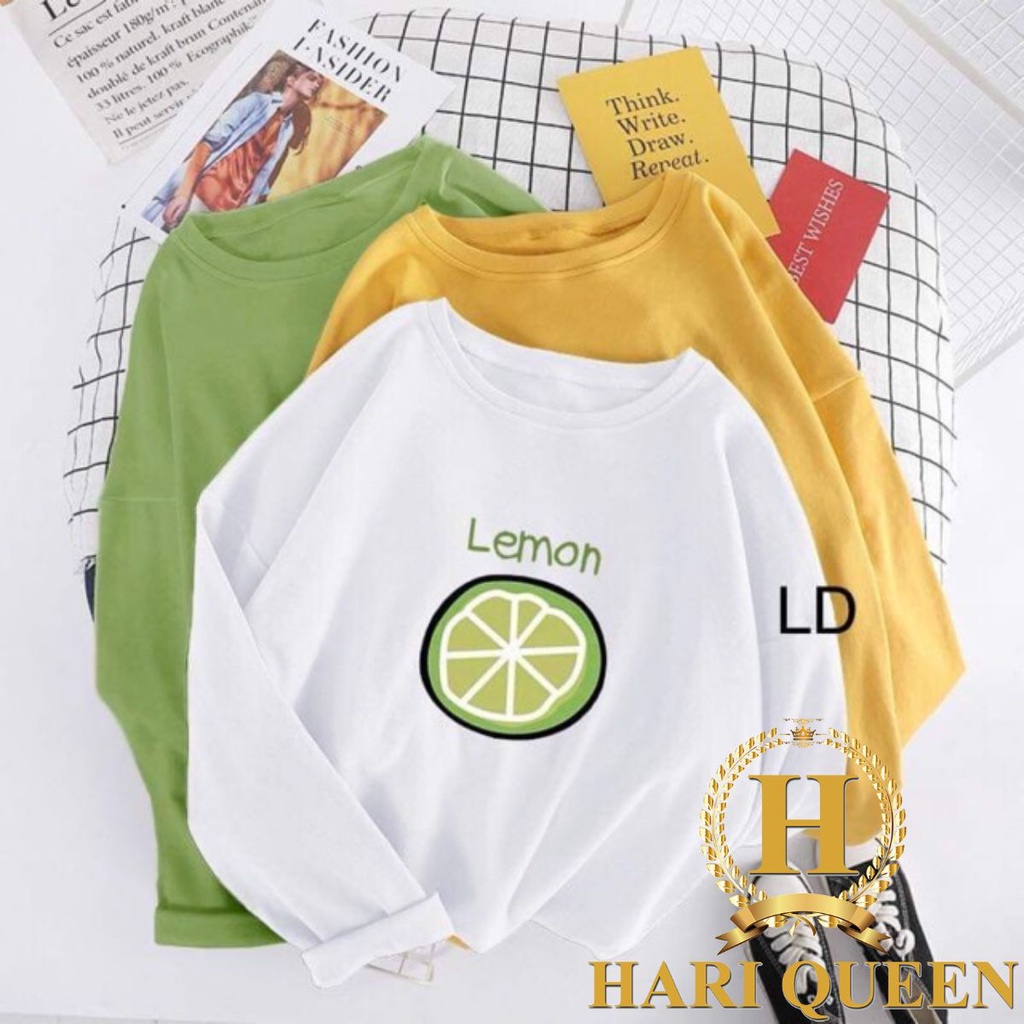 Áo thun Lemon quả chanh cắt nửa LDU0919