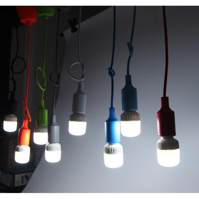Dây đèn thả trang trí bóng led búp trụ 9w