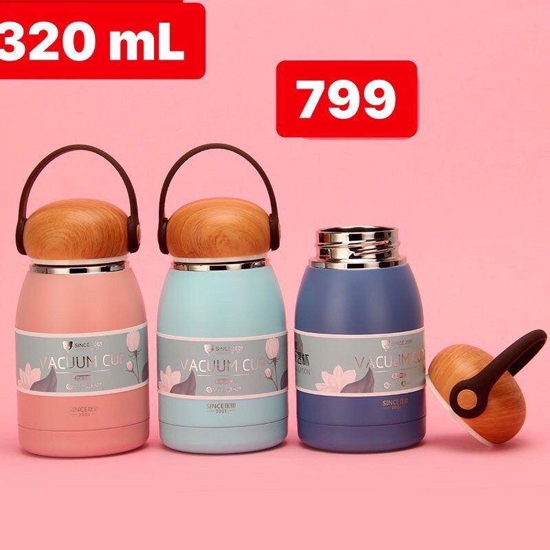 Bình giữ nhiệt 320ml cao cấp inox 304 an toàn giữ được nóng lạnh