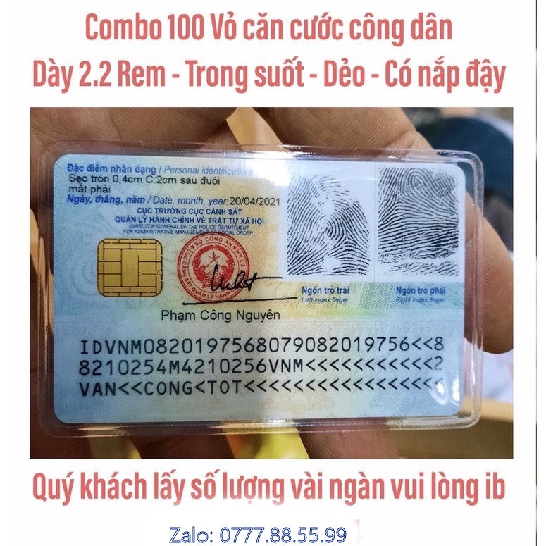 Bao Vỏ Căn Cước ATM, thẻ bảo hiểm xe máy, BHYT, bằng lái xe, thẻ ATM nhựa PVC siêu trong siêu dẻo