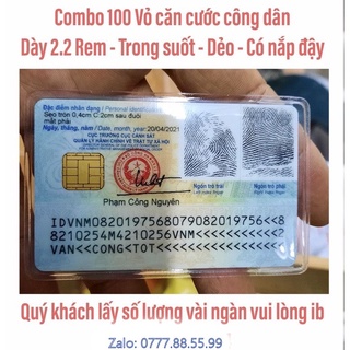 [Combo 1000] Bao Vỏ Căn Cước ATM, thẻ bảo hiểm xe máy, BHYT, bằng lái xe, thẻ ATM nhựa PVC siêu trong siêu dẻo