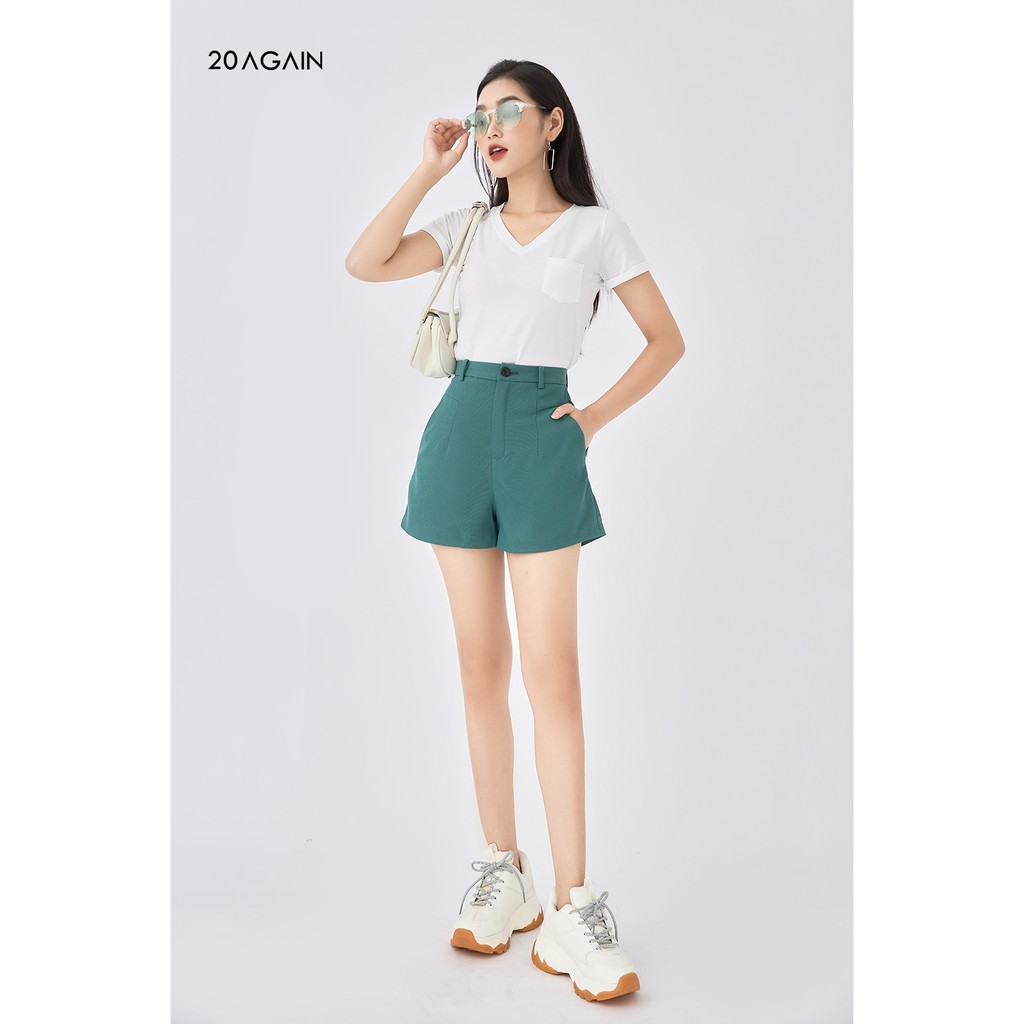 Quần short vải túi chéo 20Sexy by 20AGAIN thoải mái, năng động SVA1456