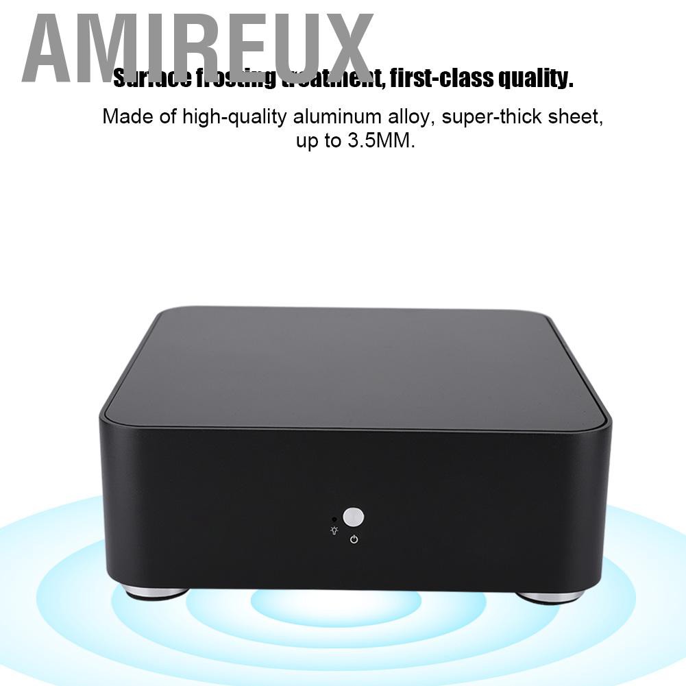 Amireux Mini ITX Computer Case Aluminum Alloy HTPC PC