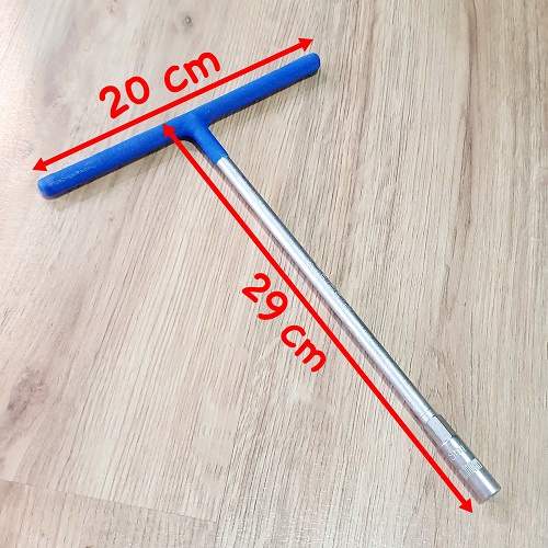 Cần Siết Thép Tạo Lực Chữ T Vặn Đai Ốc Nhiều Size 8mm-10mm-12mm-13mm-14mm Cán Bọc Nhựa Vặn Đai Ốc Chuyên Nghiệp