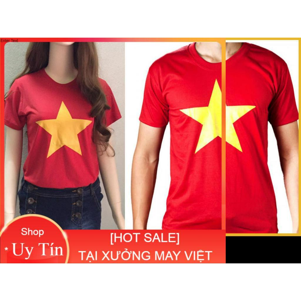 Áo nam, nữ in cờ đỏ sao vàng Việt Nam - Săn Nón Đẹp shop [SALE]