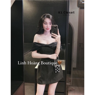 Váy trễ vai tacta nơ to (sale)