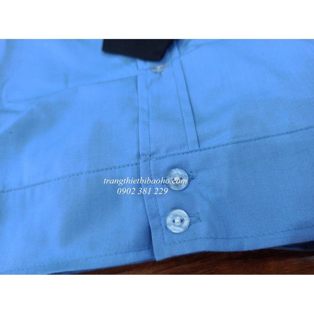 Quần áo bảo vệ dài tay nẹp bo budong kèm đầy đủ phụ kiện logo tay